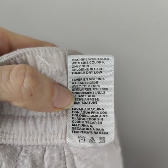 James Perse Sweat Shorts Womens Medium 2 Light Pink Cotton Drawstring Lounge - Picture 8 of 9